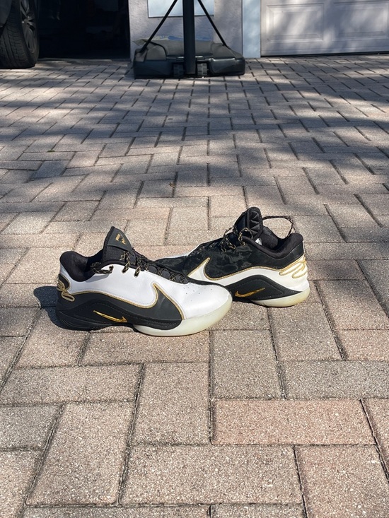Nike Other - Nike Men's Black White and Gold Athletic Shoes